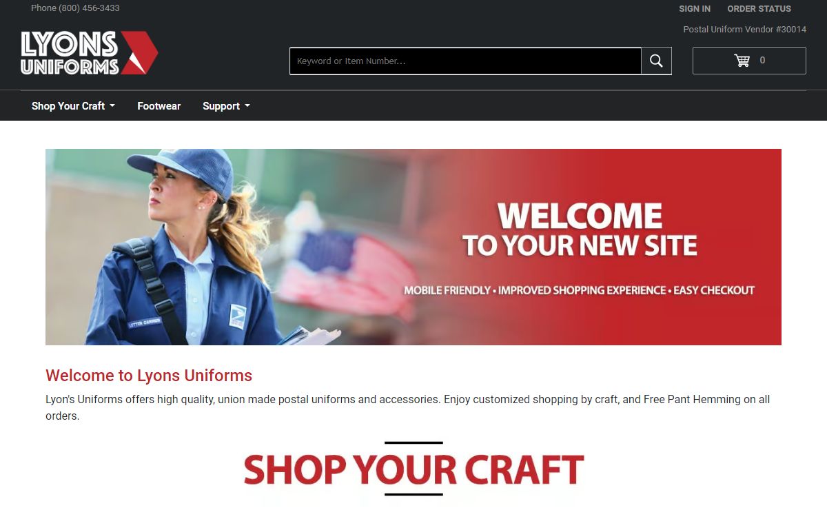Lyon's Uniforms | Quality USPS Postal Uniforms at Discount Prices