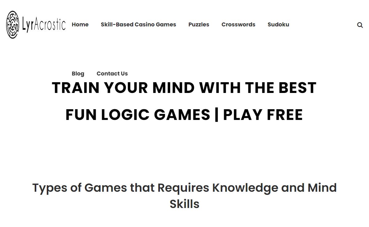 Train Your Mind with the Best Fun Logic Games | Play Free