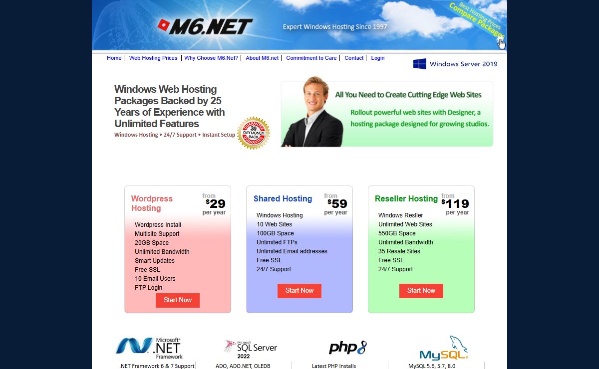 M6.NET: Affordable Windows Hosting | Full .NET Stack & Docker Support