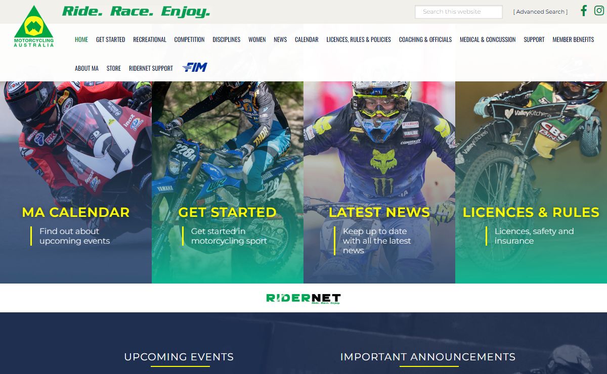 Home - Motorcycling Australia