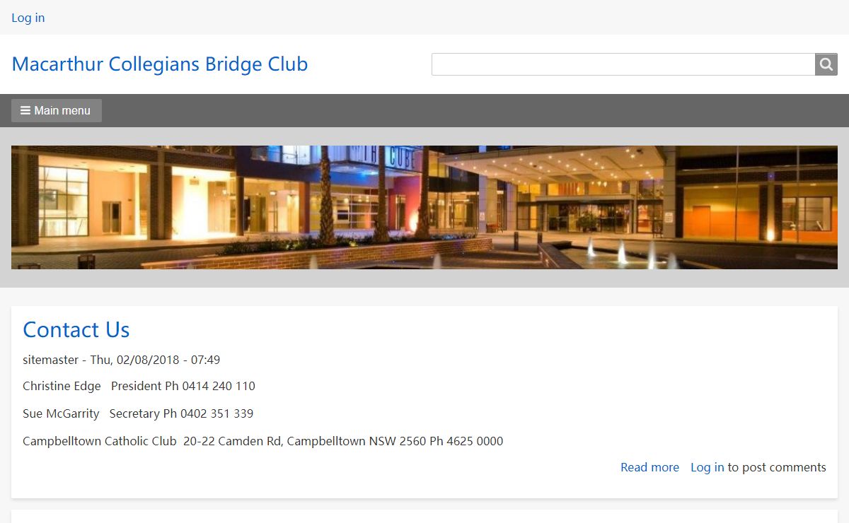 Home | Macarthur Collegians Bridge Club