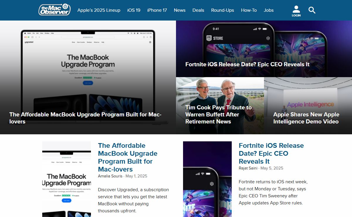 The Mac Observer - Apple iPhone, Mac, Watch and iPad News, Opinions, Tips and More