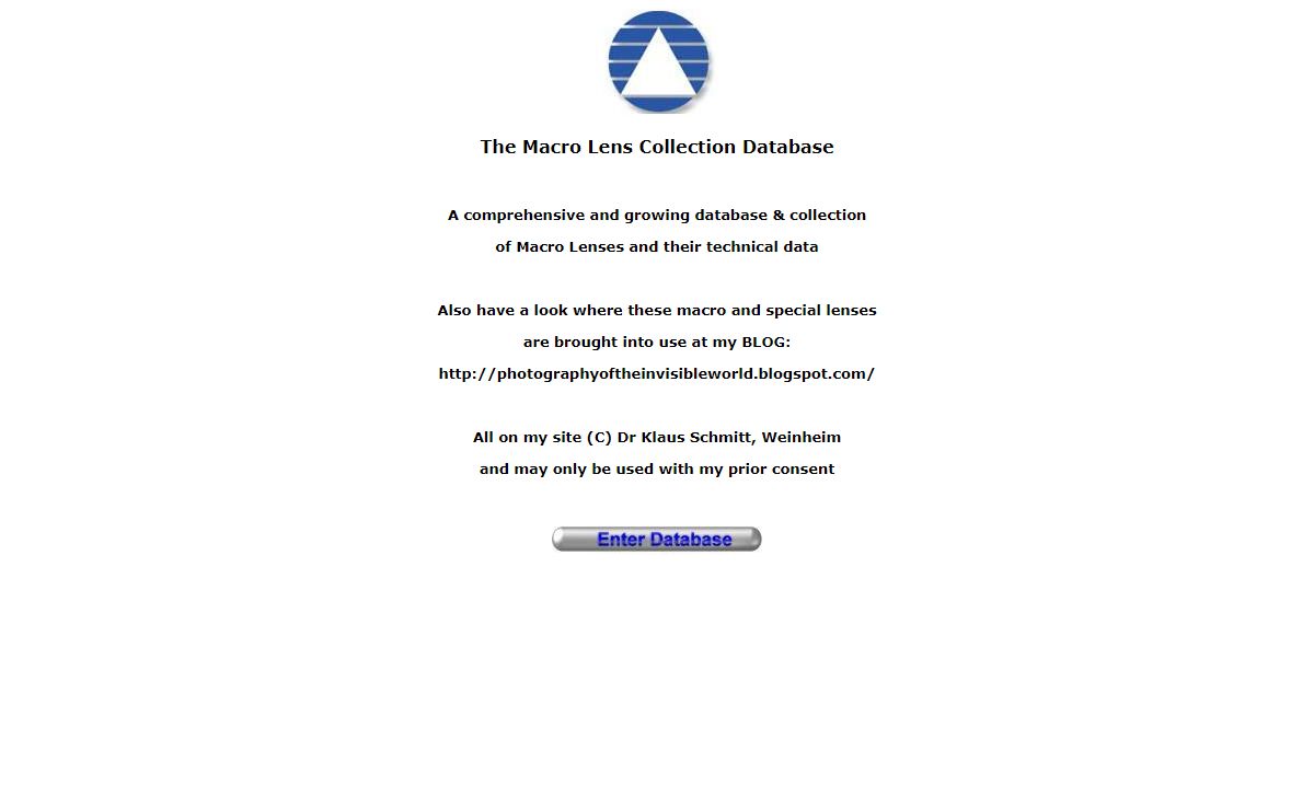 The Macrolens Collection Database