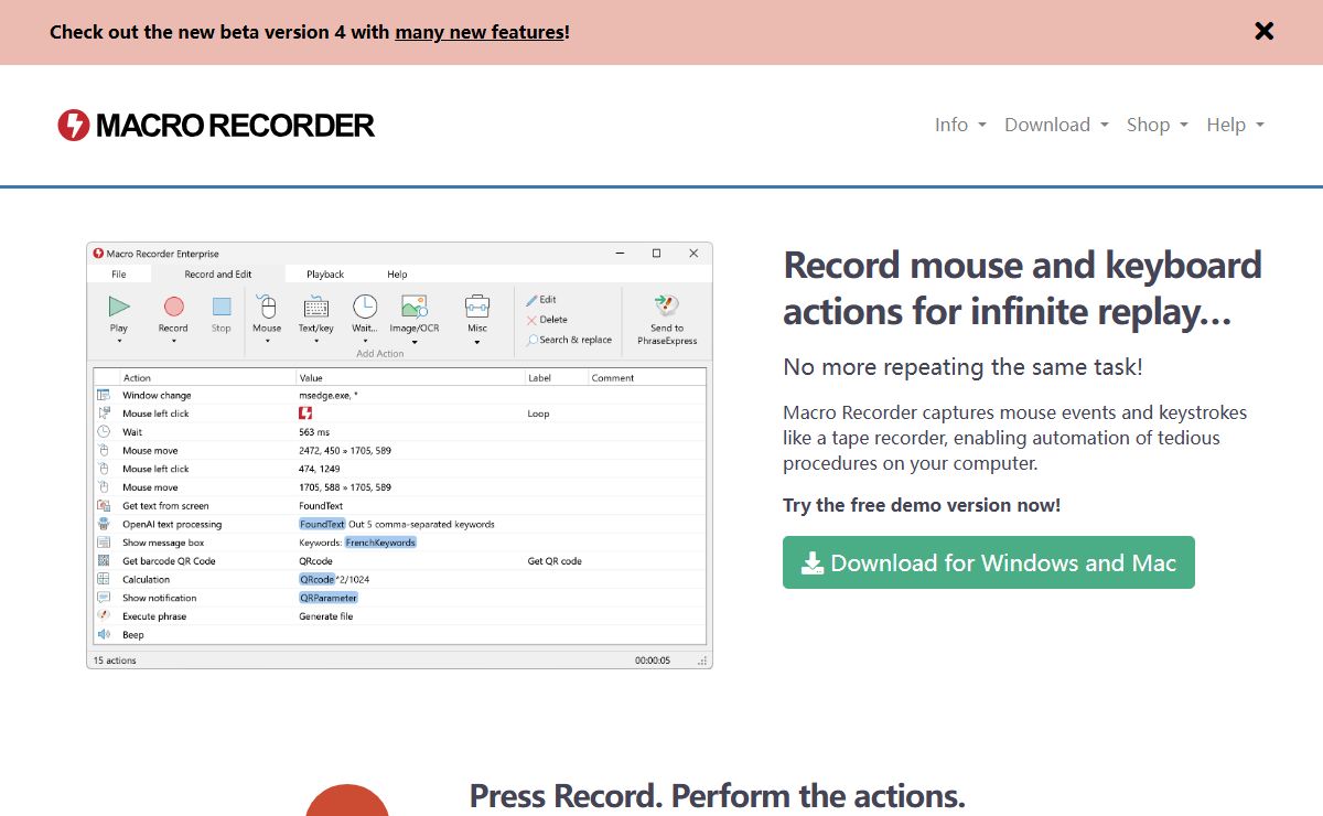 Macro Recorder for Windows/Mac - No more repetitive tasks - Mouse and Keyboard Capture
