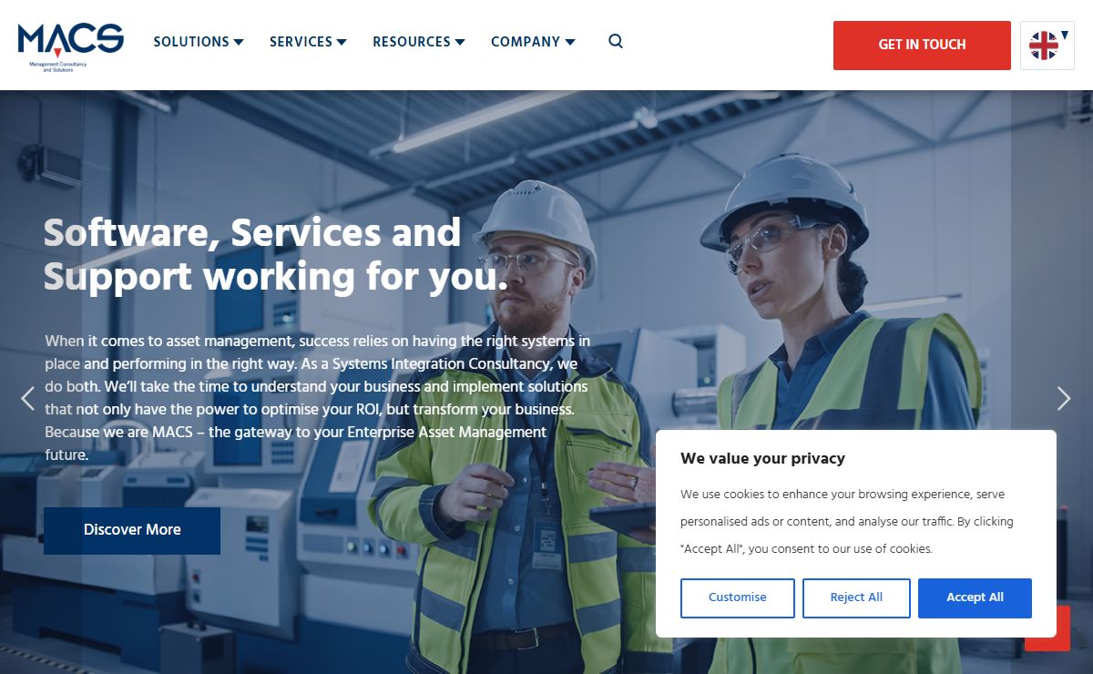 Enterprise Asset Management Software Solutions | MACS EU