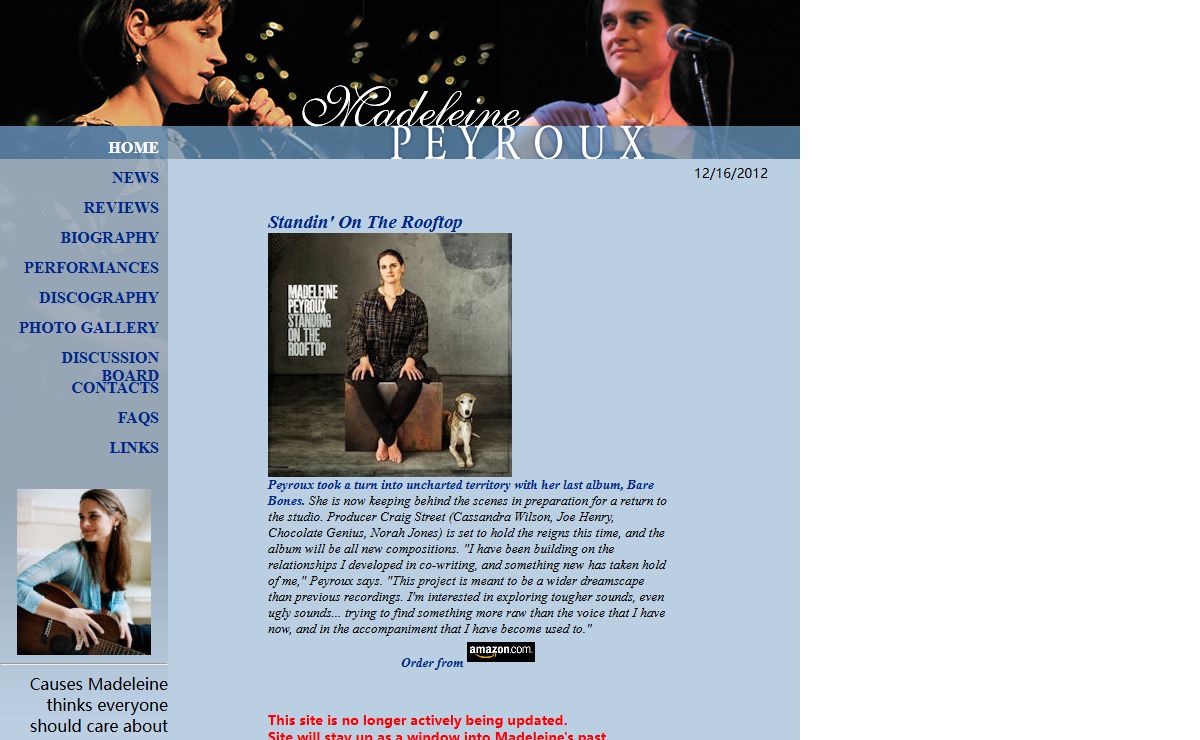 Madeleine Peyroux - Home Page