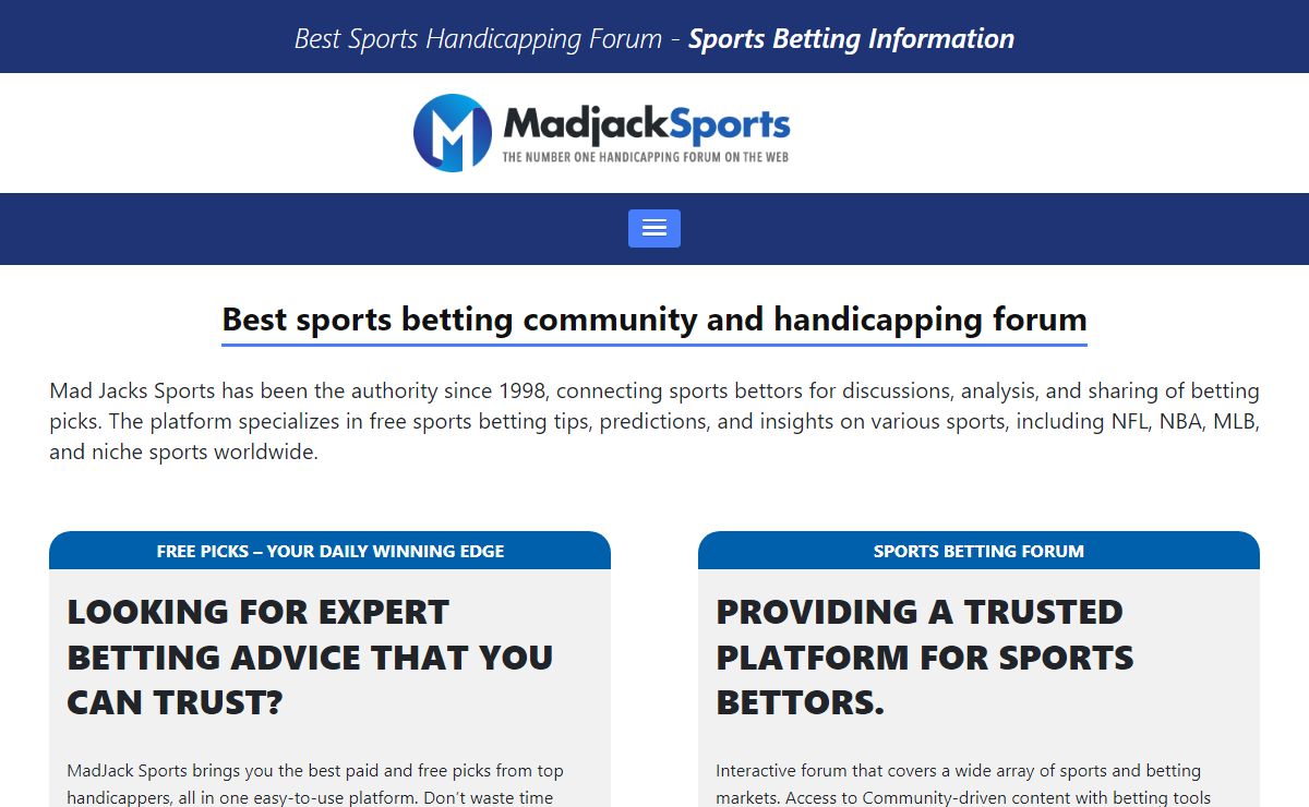 Sports Betting Forum - Daily FREE Sports Picks - Handicapping