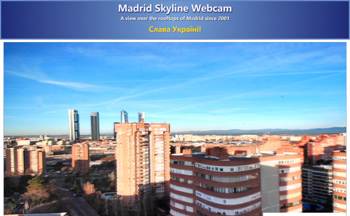 Madrid Skyline High Definition Webcam · Spain