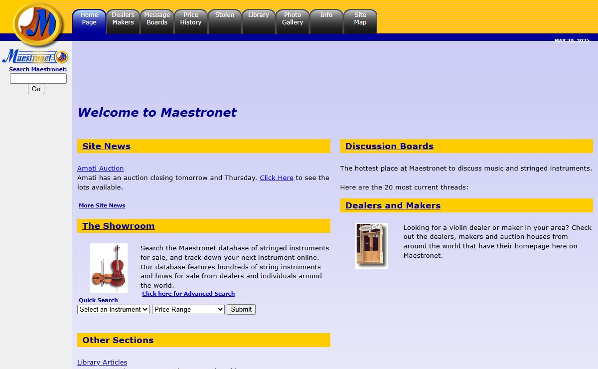Maestronet Home Page
