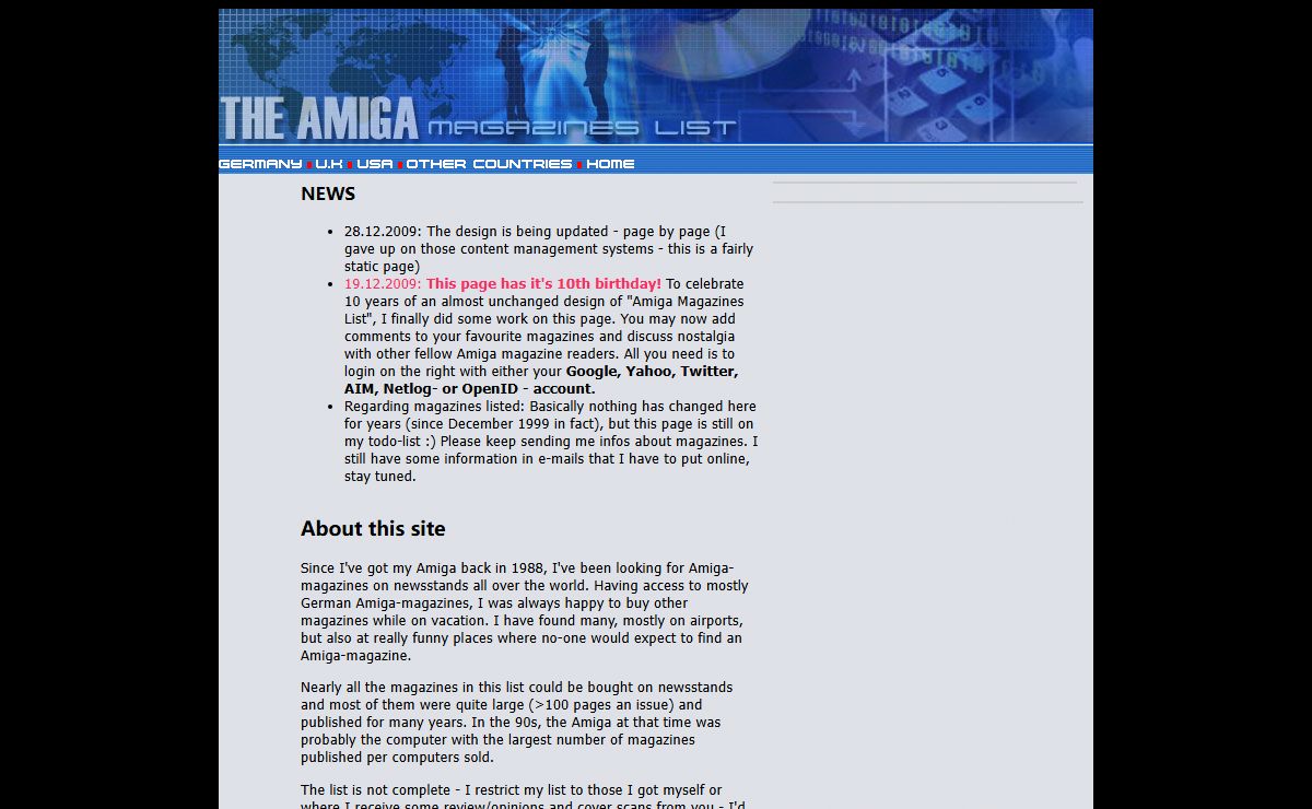 Amiga Magazines List