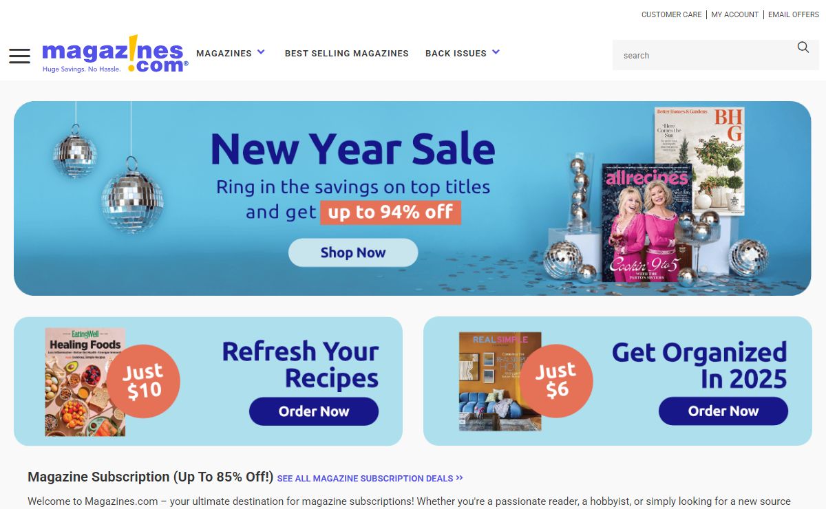 Magazine Subscriptions | Discount Magazines & Deals (Up To 85% OFF)