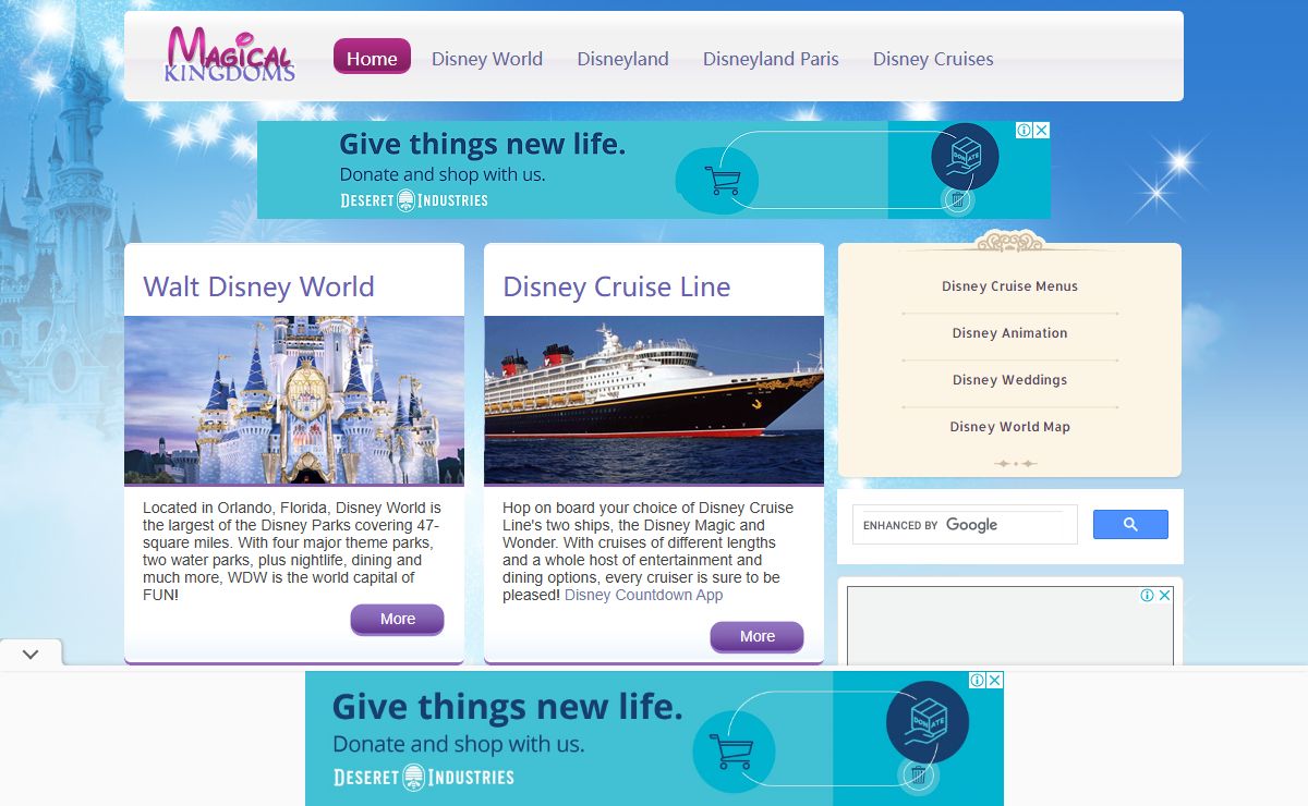 Magical Kingdoms - Get your 2019 Disney world map, weather, news and WDW Wishes lyrics info here.