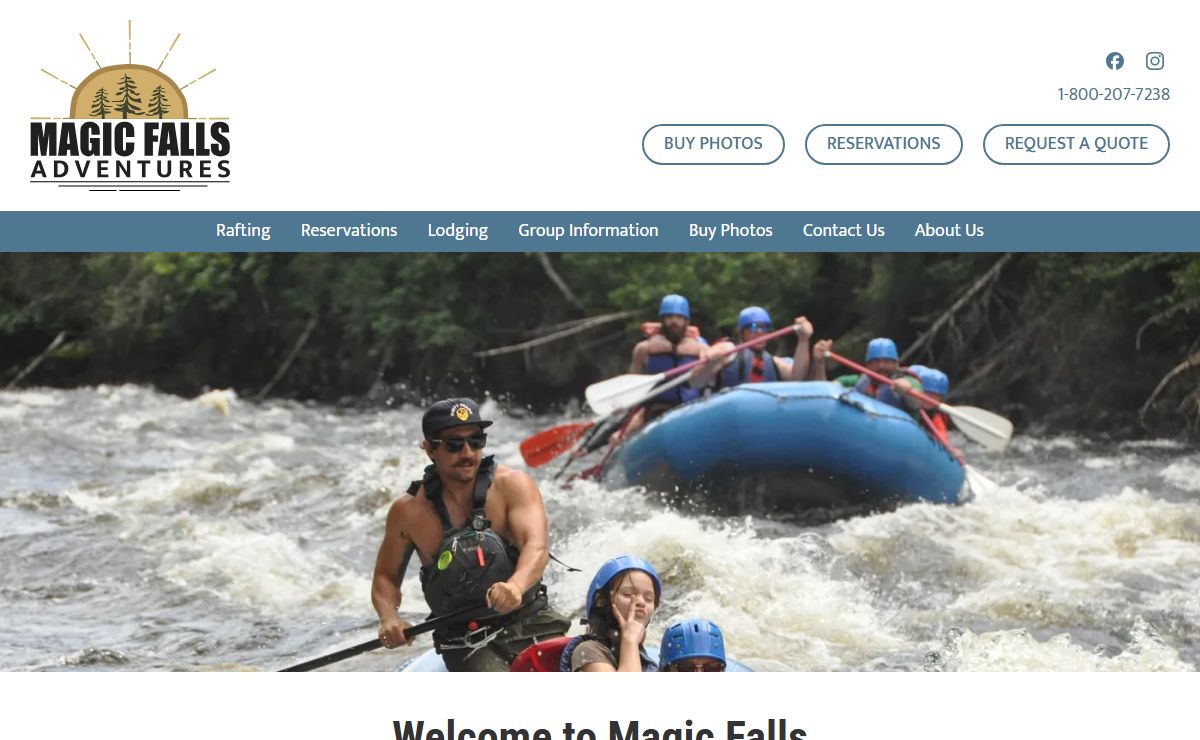 Maine White Water Rafting on the Dead and Kennebec Rivers - Magic Falls Rafting