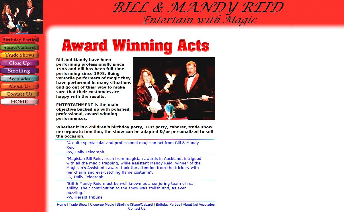 Bill and Mandy Reid...Entertain with Magic