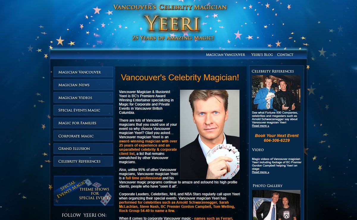 The Magic of Yeeri Magician Vancouver