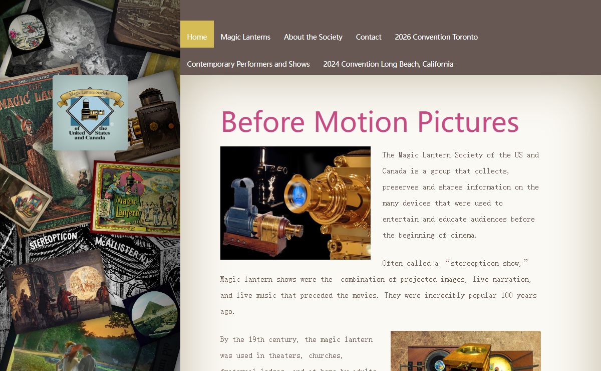 Magic Lantern Society | Welcome to the innovation of cinema