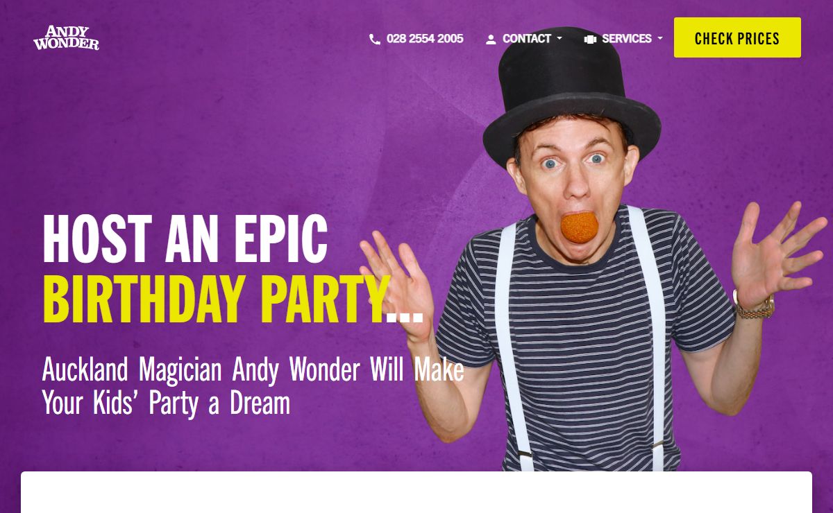 Epic Kids' Parties | Andy Wonder, Auckland Magician