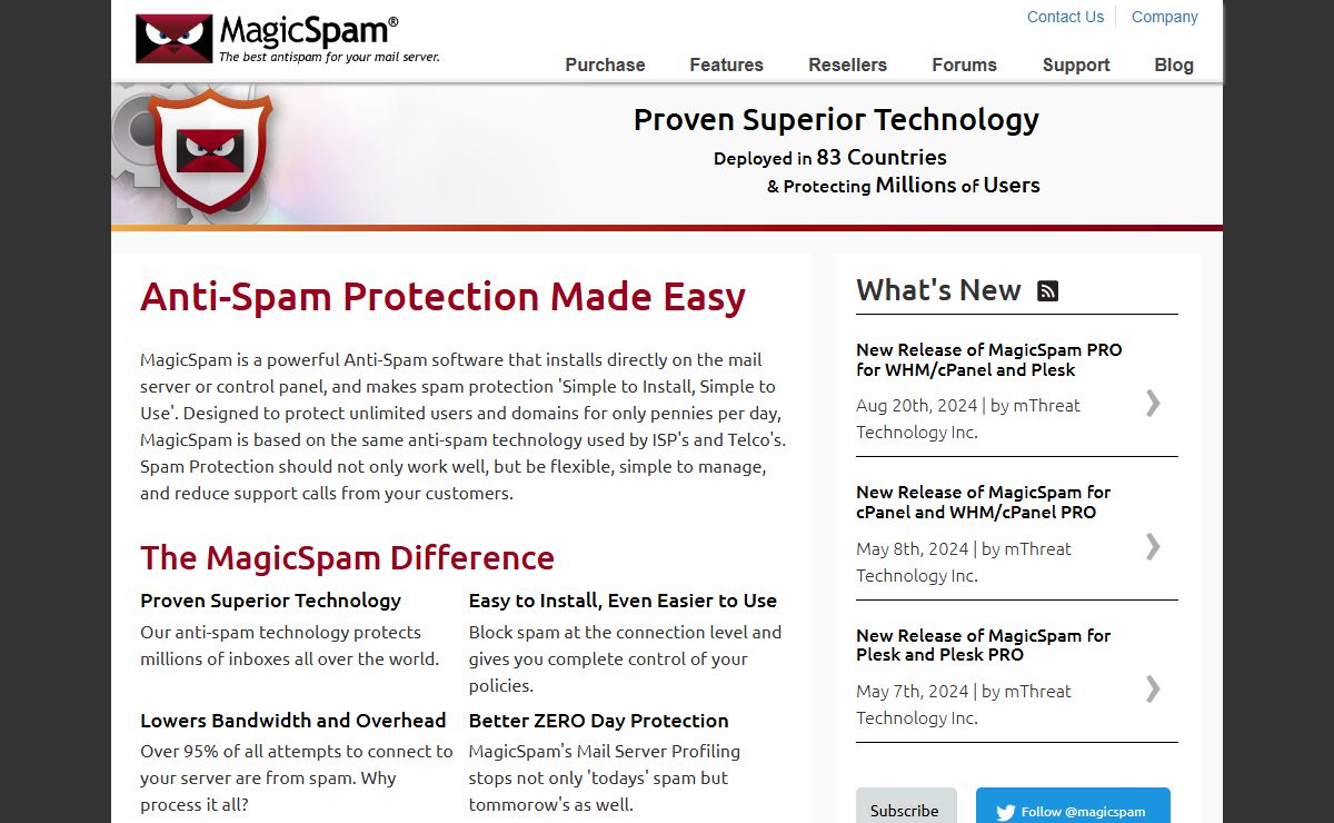 MagicSpam: Anti-Spam Protection Software for Email Servers