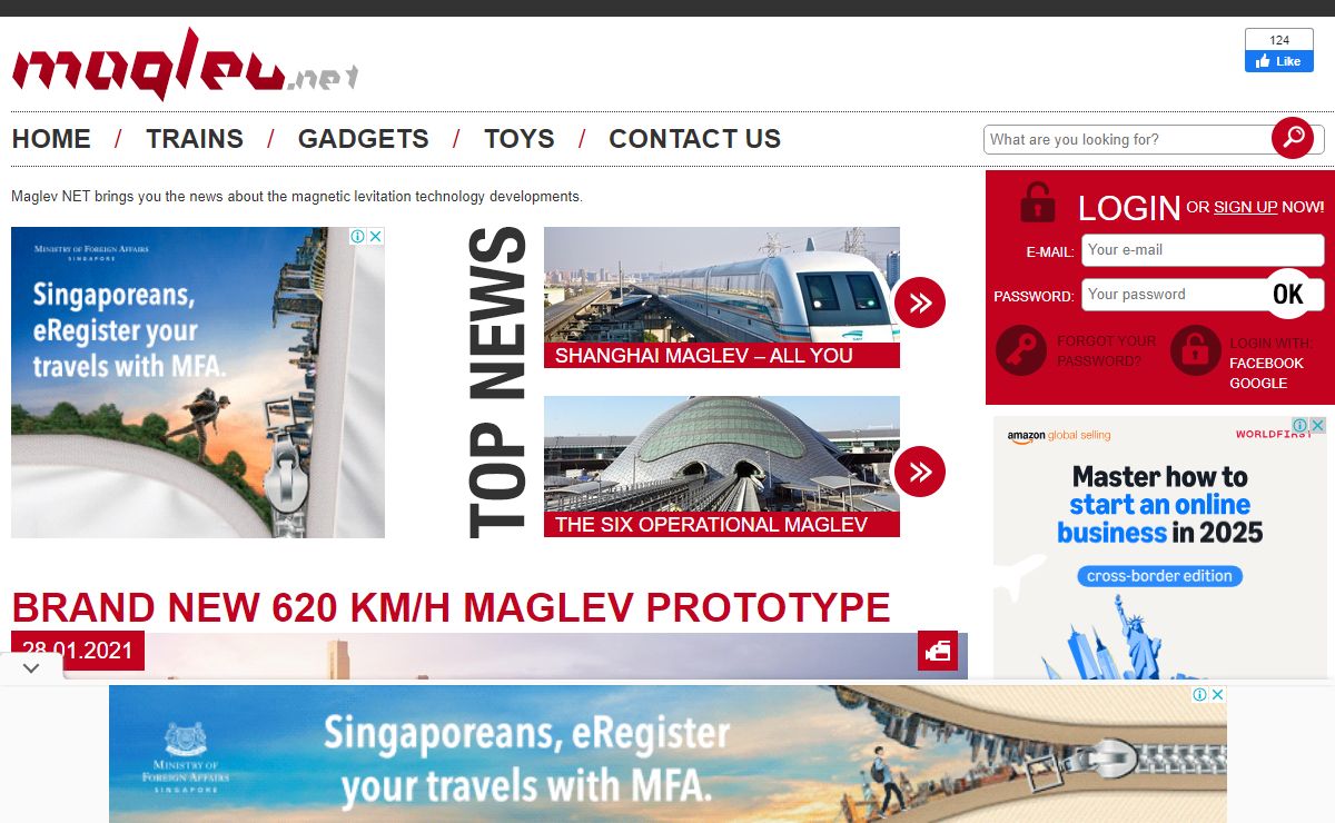 Maglev NET - Maglev Trains & Magnetic Levitation