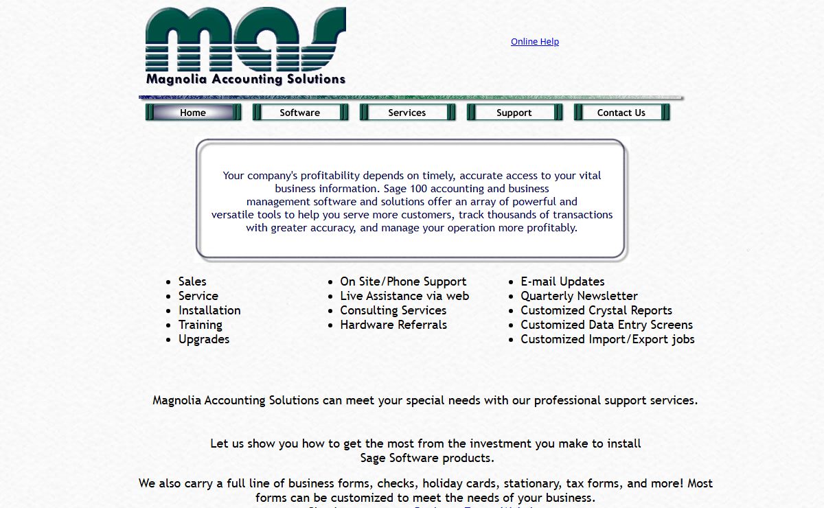 Magnolia Accounting Solutions- Home page