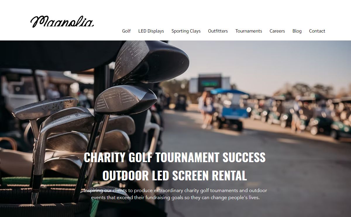 Magnolia Golf Group I LED Screen Rentals I Charity Golf Tournament Services