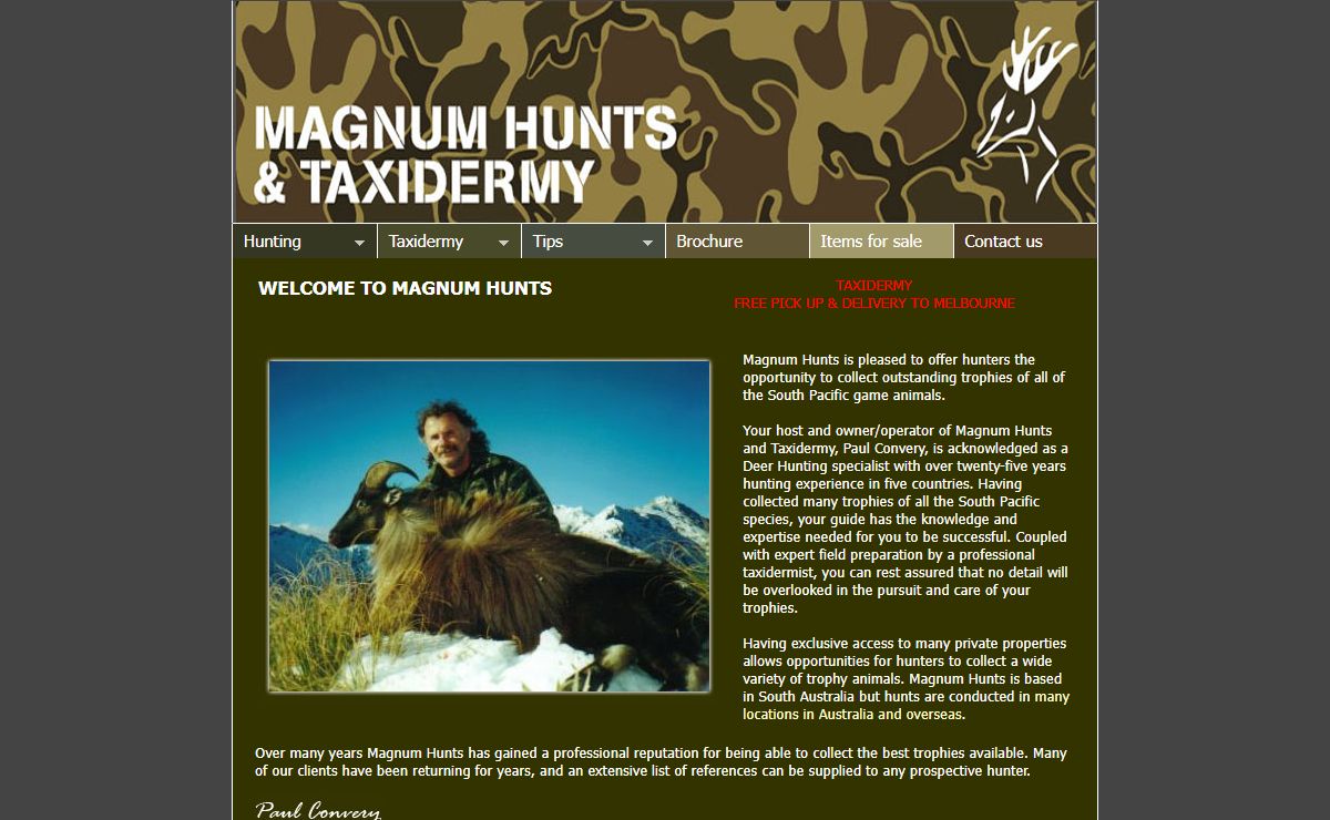 Magnum Hunts & Taxidermy
