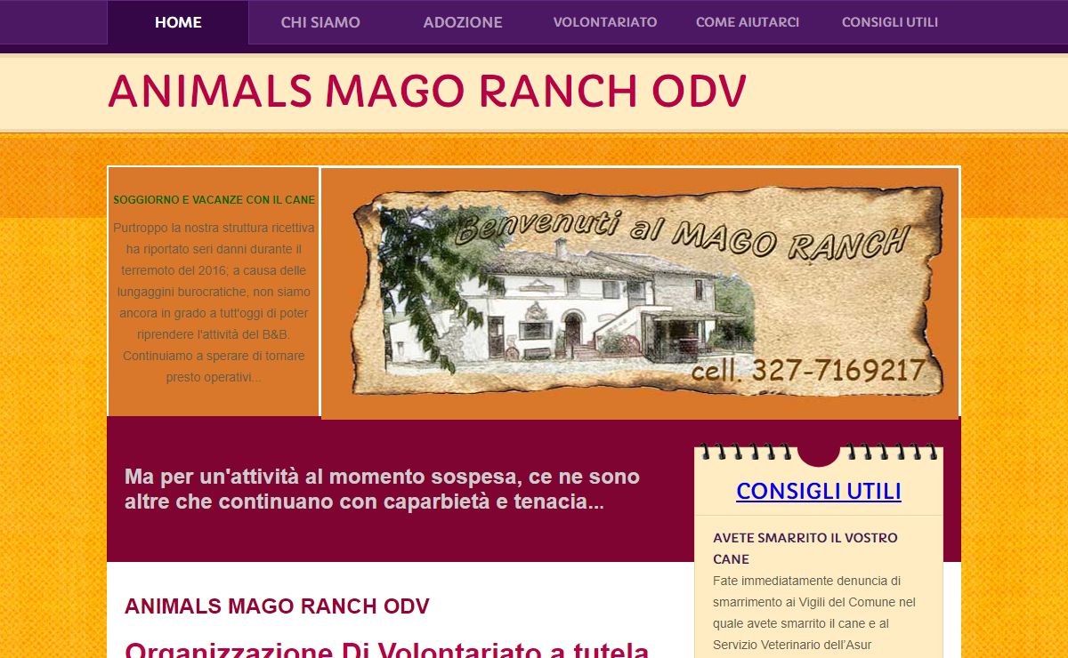 Animals Mago Ranch ODV protezione e tutela animali