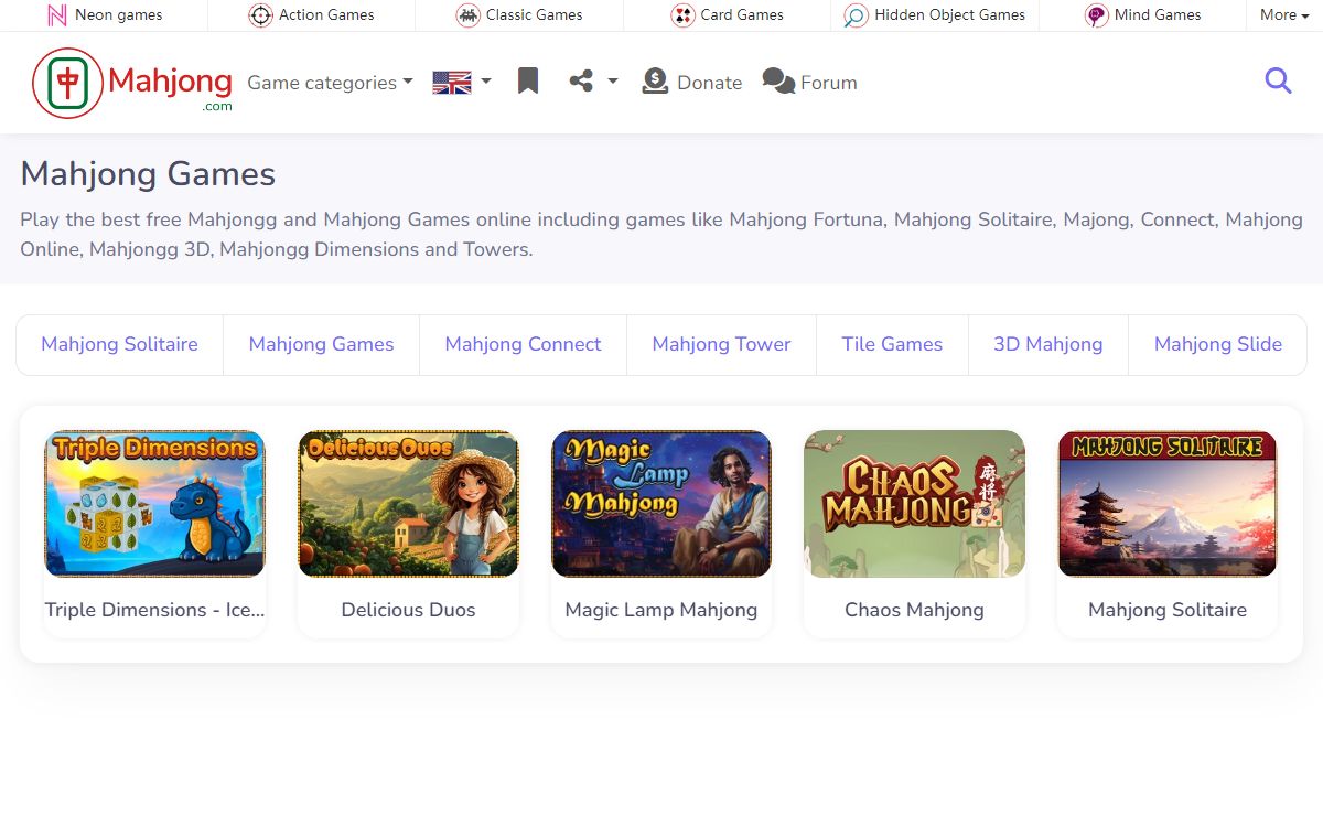 Mahjong Games - Mahjong.com