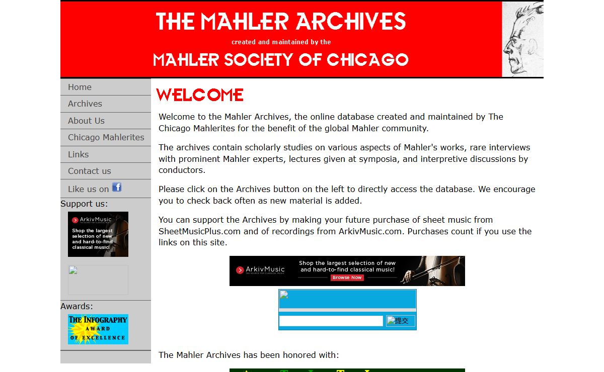 The Mahler Archives--Index
