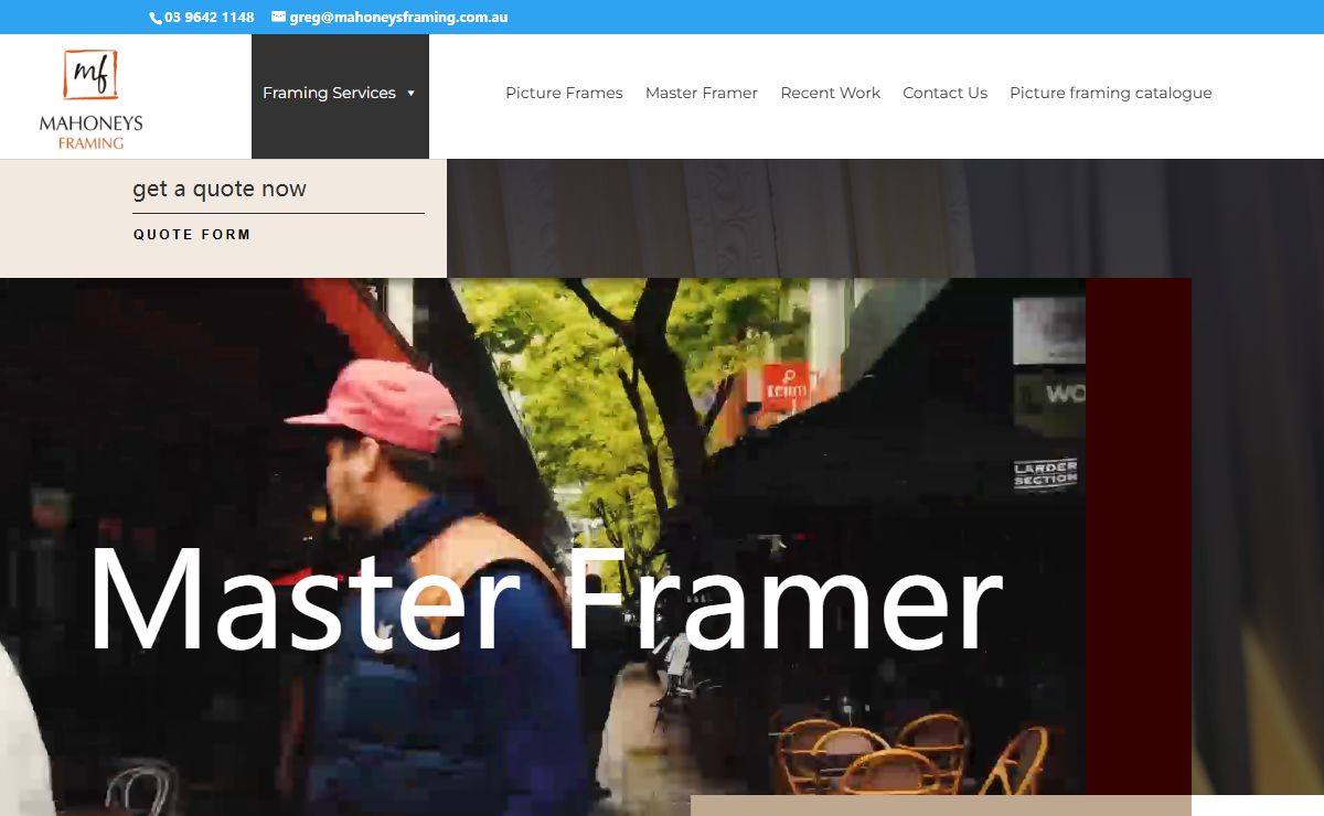 Picture Framing Melbourne | Custom Picture Frames | Mahoneys Framing
