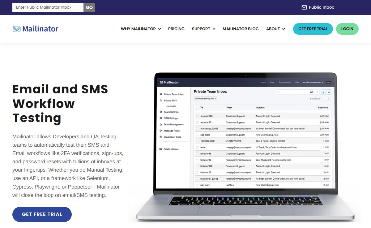 Home - Mailinator
