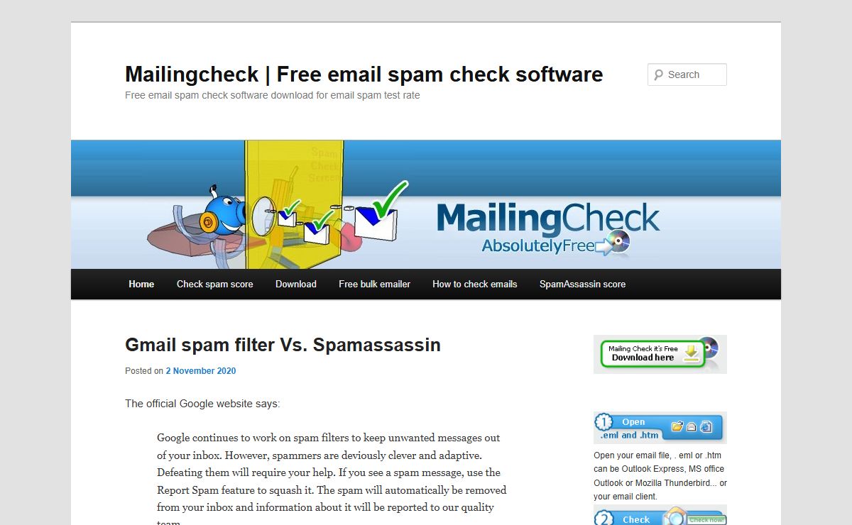 Mailingcheck | Free email spam check software | Free email spam check software download for email spam test rate