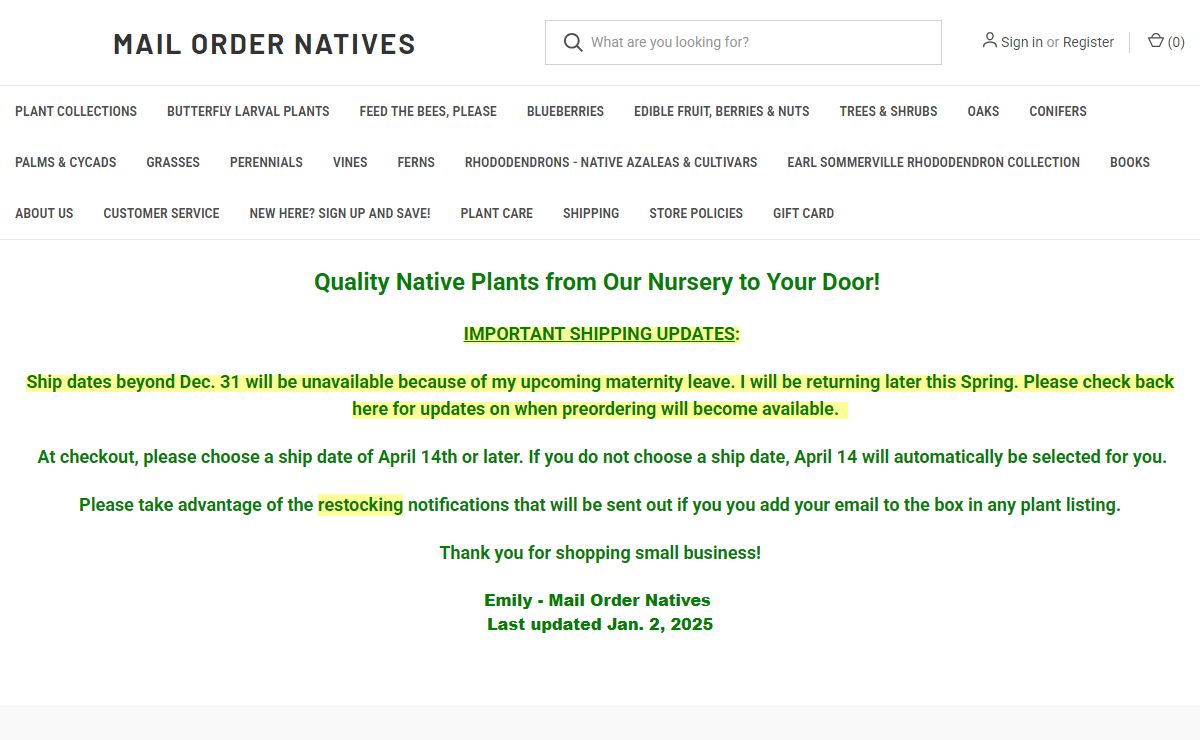 Mail Order Natives