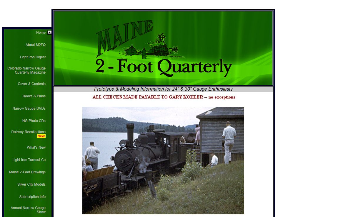 Maine Two Foot Quarterly Magazine