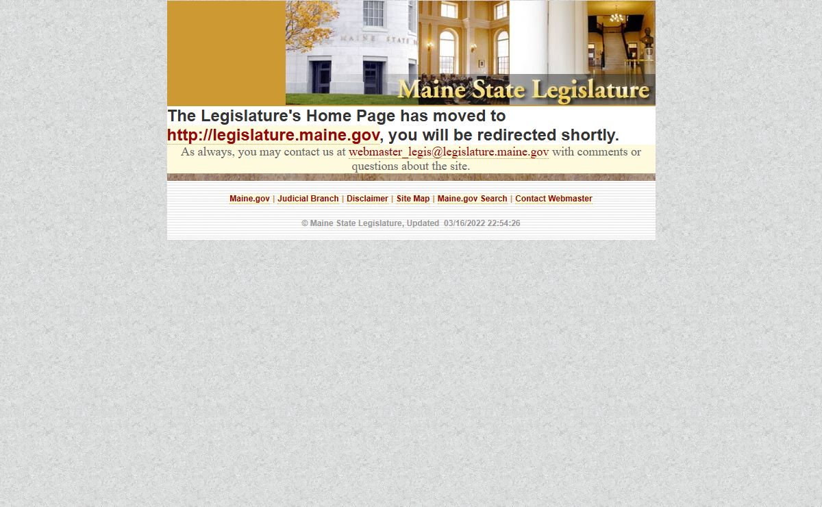 Maine State Legislature - Home