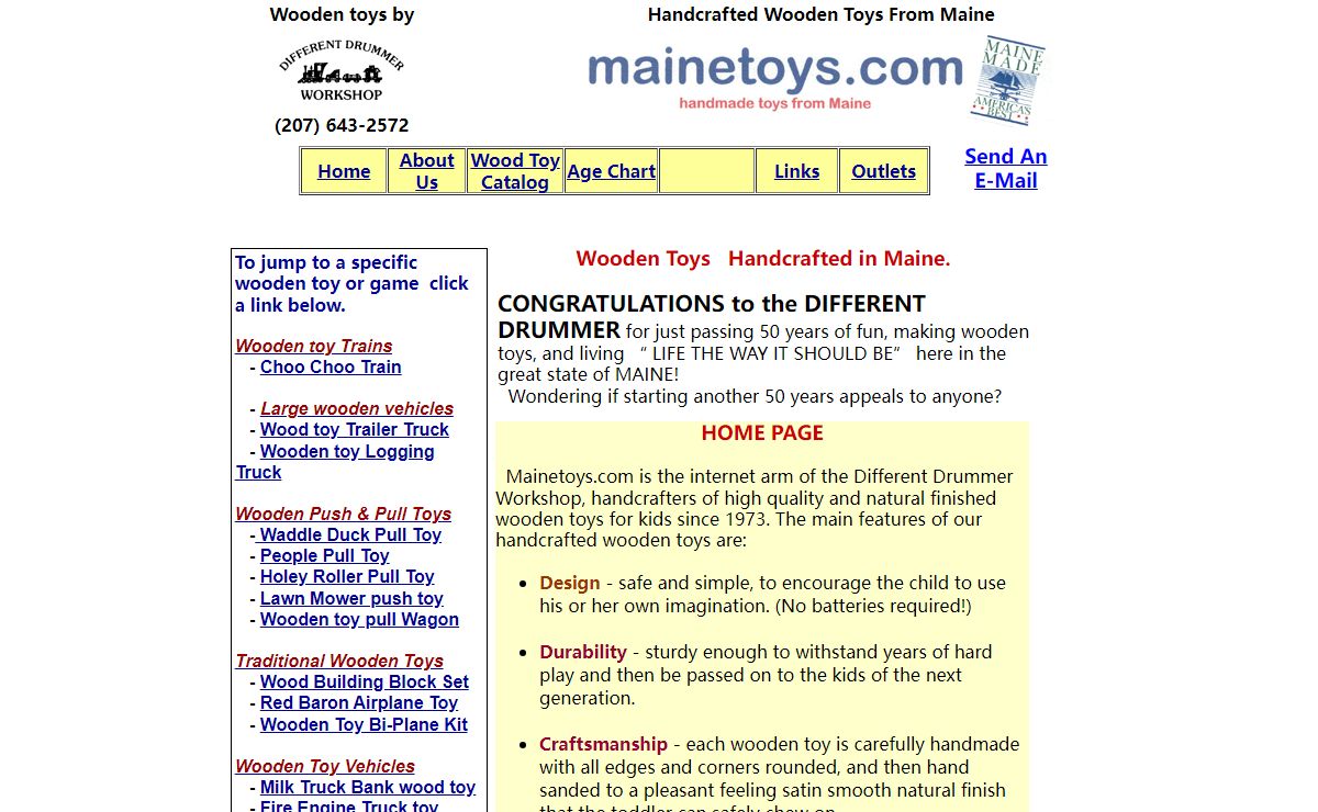 Wooden toys from Maine, traditional wood toys handmade and natural