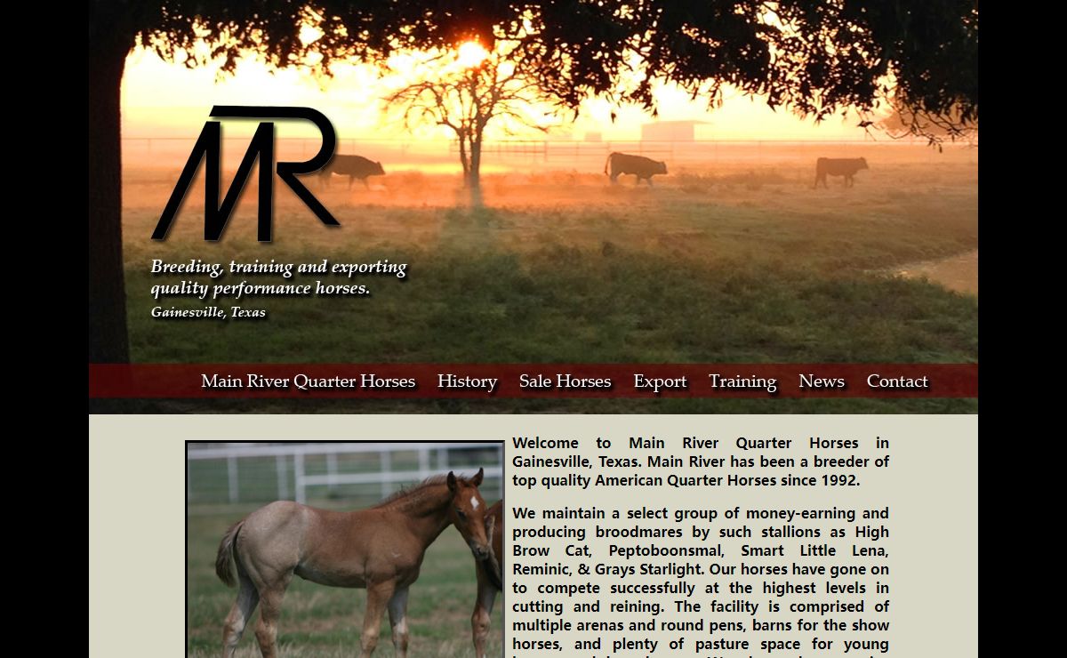 Main River Quarter Horses