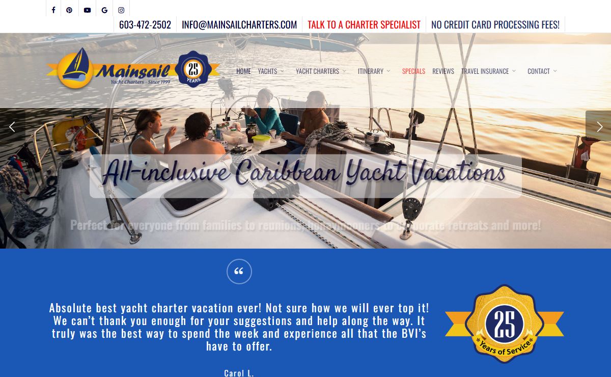 Caribbean Yacht Charters- Crewed Charter Yachts USVI-BVIs