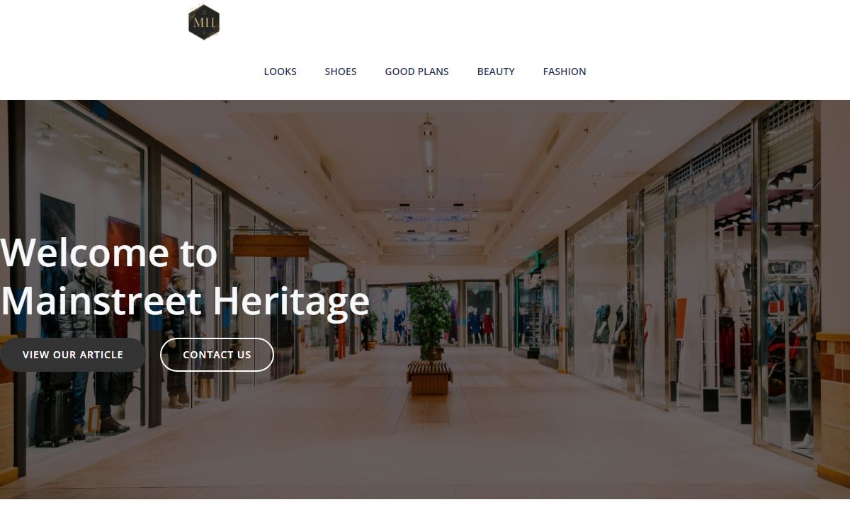 Mainstreet heritage, focus on your style !