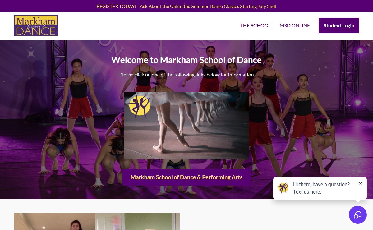 Home - Markham School of Dance