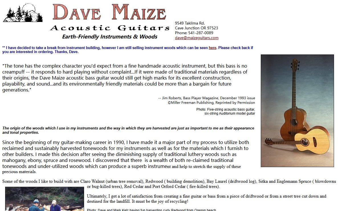 Dave Maize Acoustic Guitars