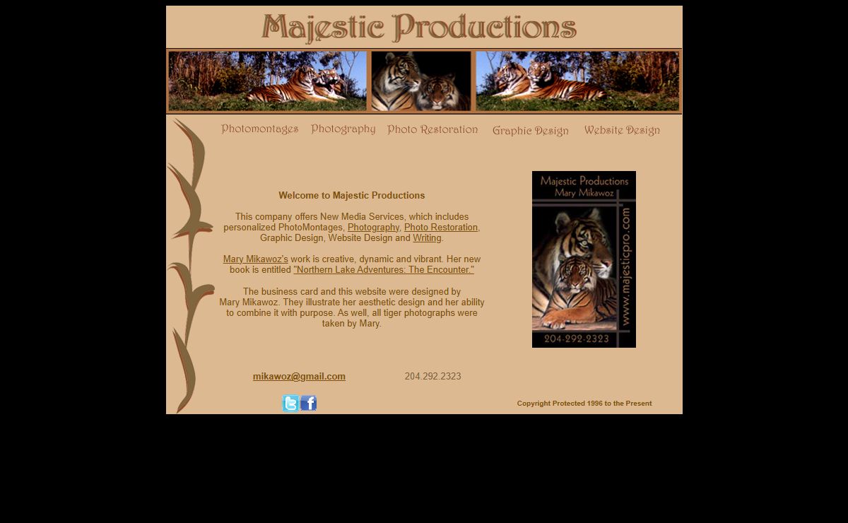 Welcome to the website of Creative Designer, Mary Mikawoz and Majestic Productions