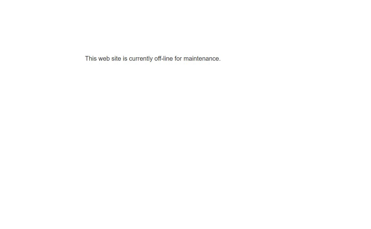 Site Maintenance