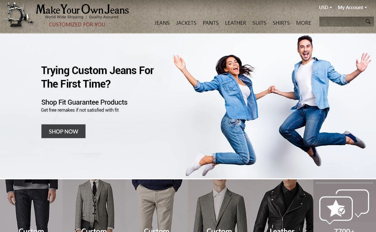 Made To Measure Custom Jeans For Men & Women, MakeYourOwnJeans®