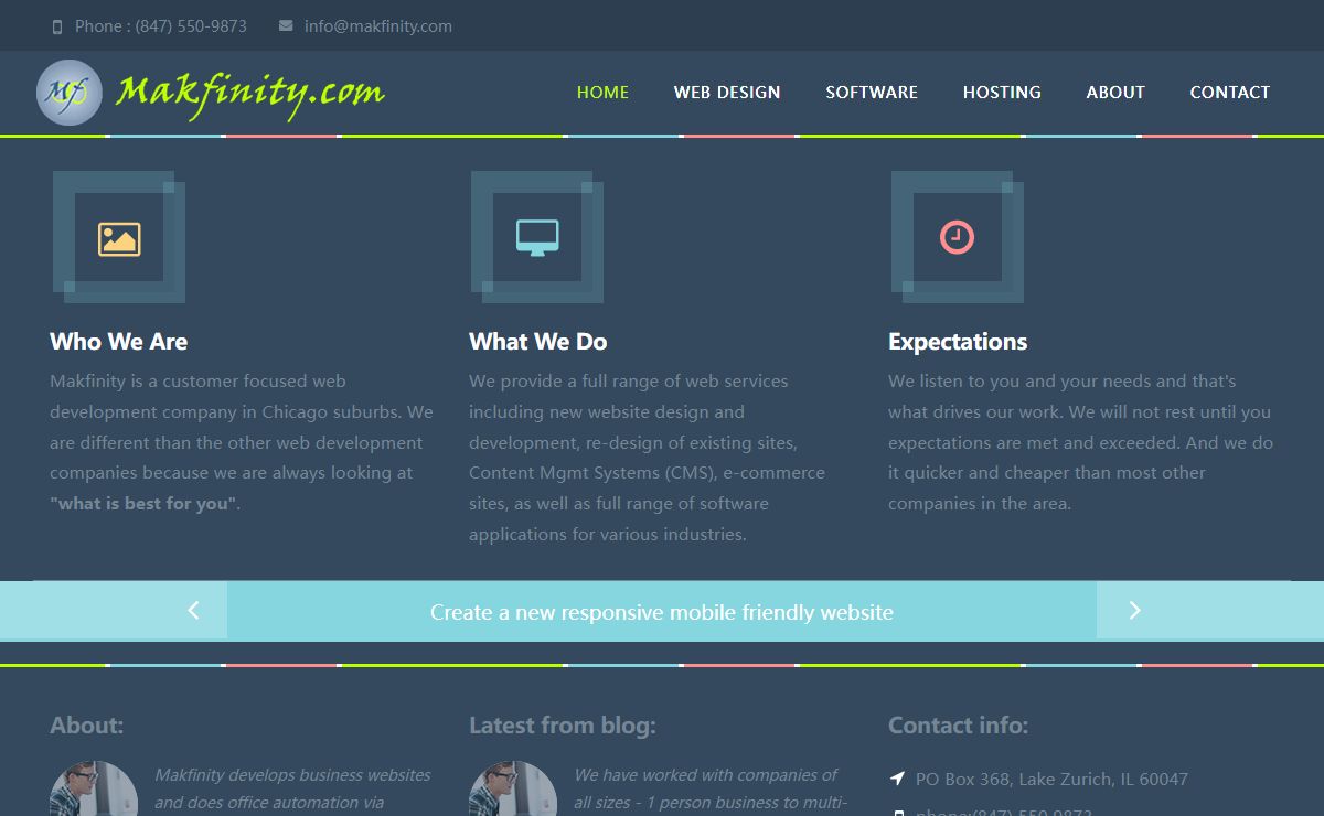 Makfinity.com Web Design, Website Development, Custom Software Development, Office and Computer Automation