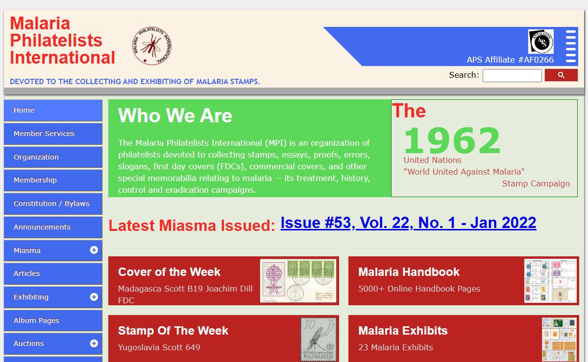 Malaria Philatelists International