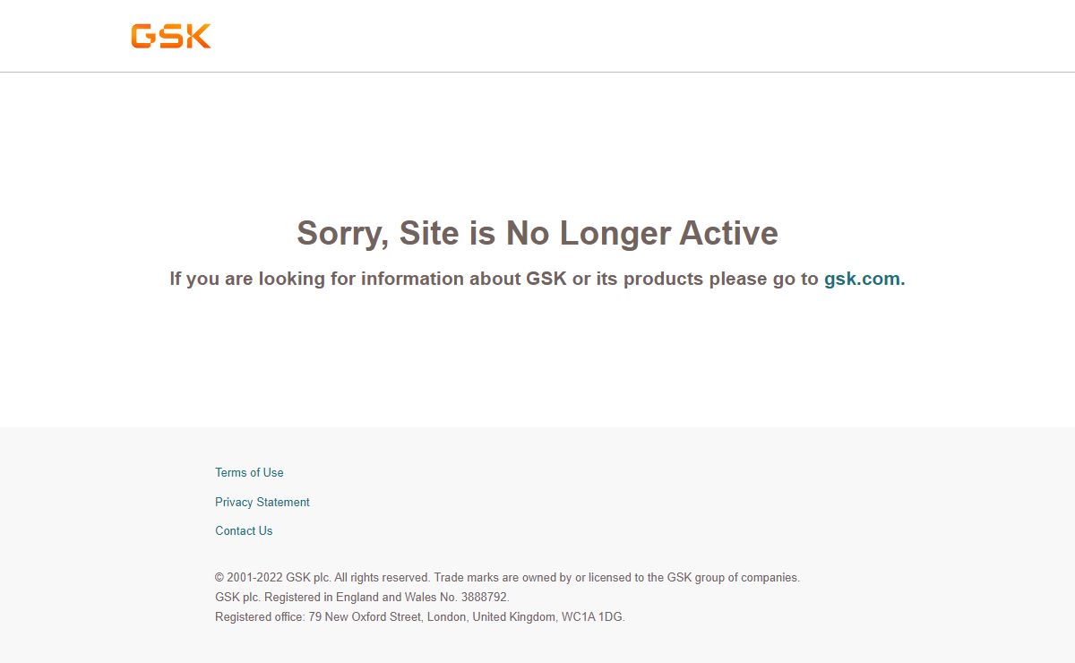 GSK - Resource Not Available