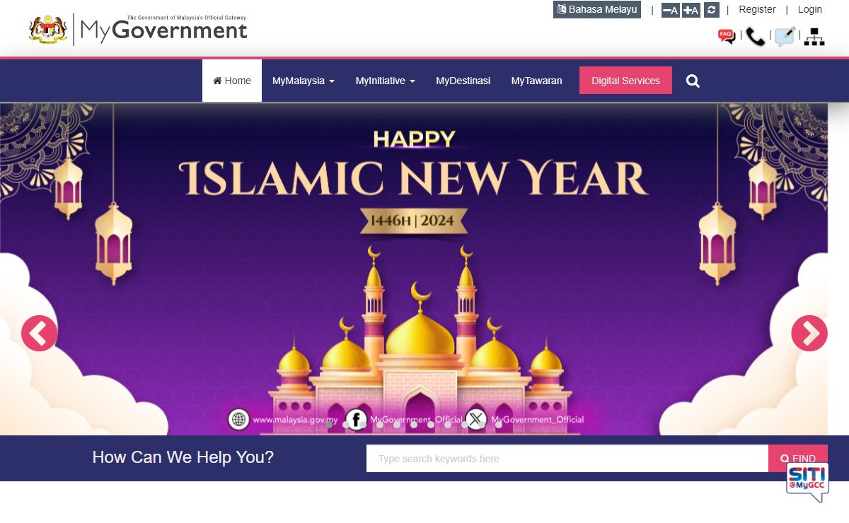 MyGOV - The Government of Malaysia's Official Portal