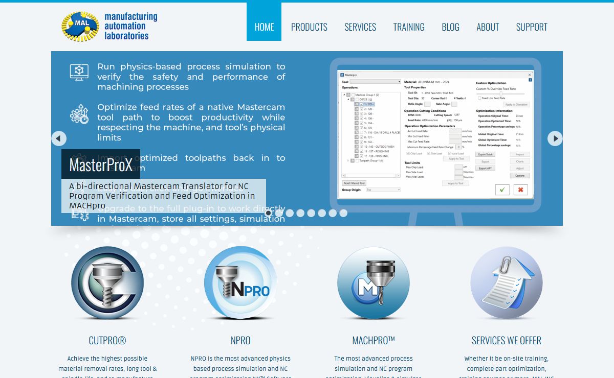 MAL Inc. – Virtual machining & optimization solutions