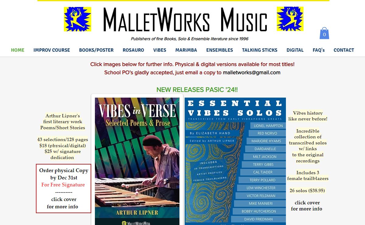 Vibraphone & Marimba Solo & Ensemble Literature | MalletWorks Music